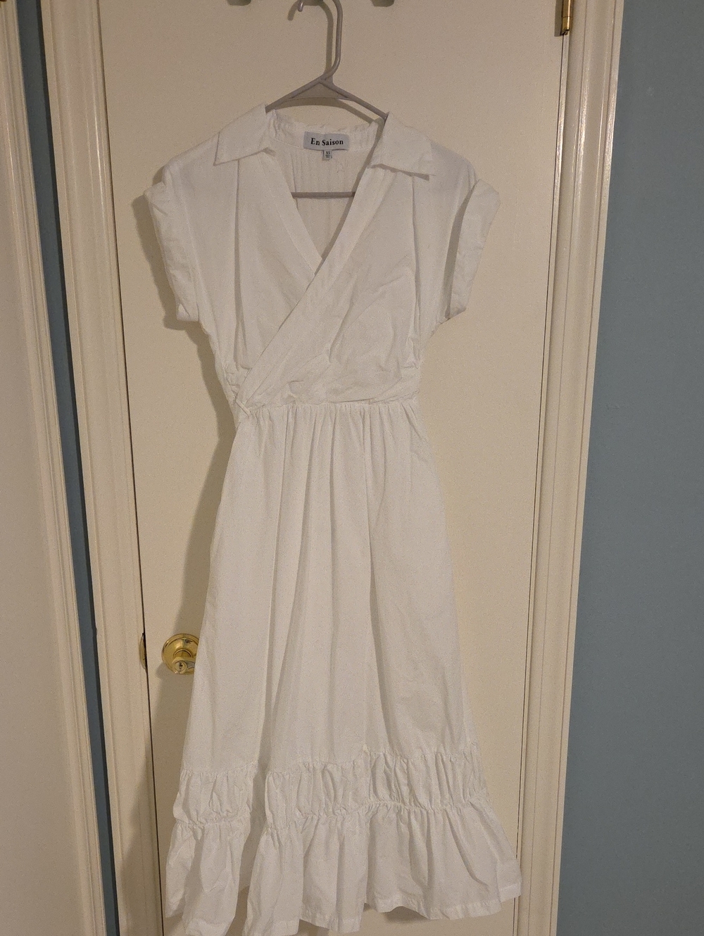 White Wrap Maxi Dress